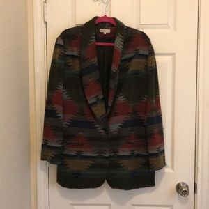 Aztec style blazer/coat